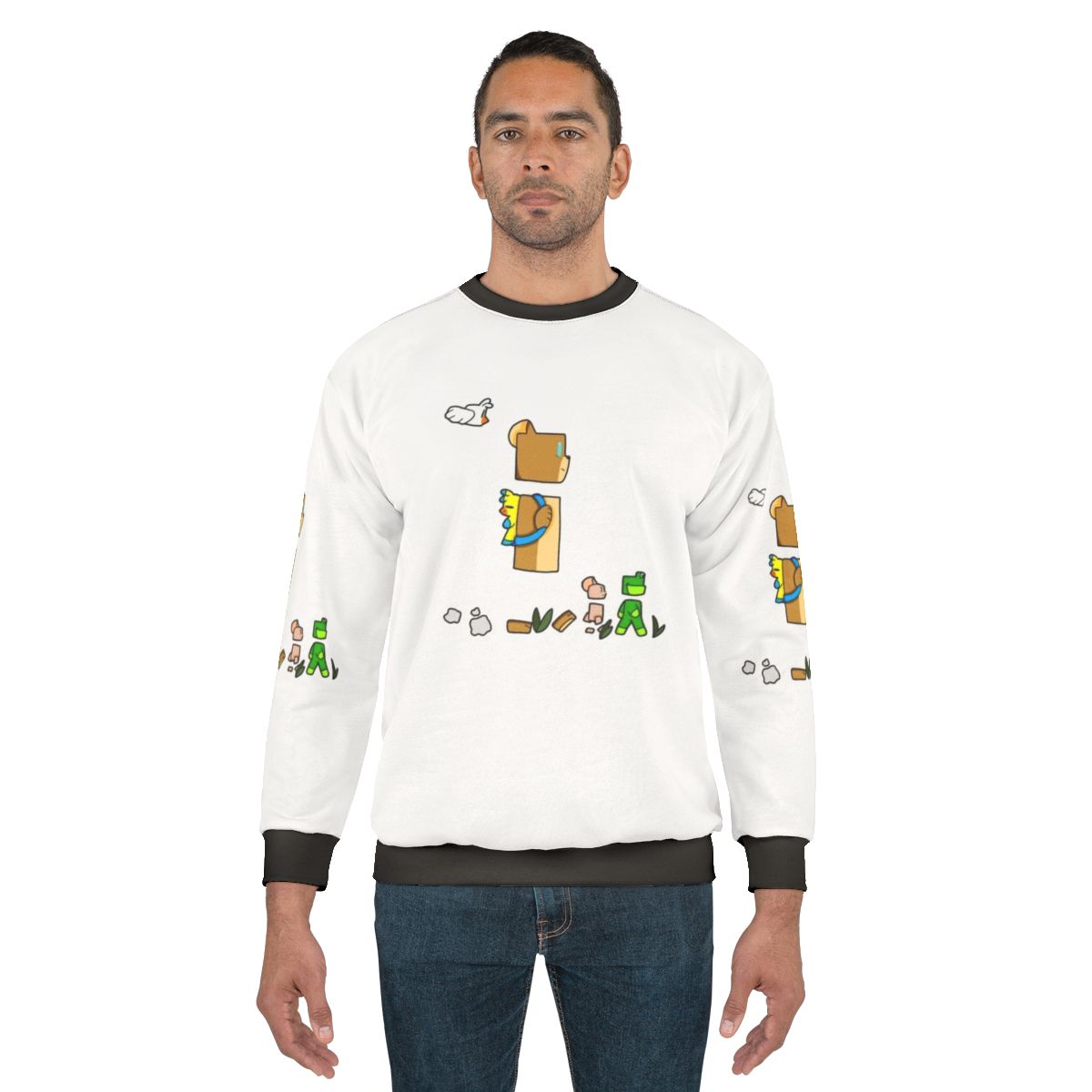 Super Adventure Teddy Bear Graphic Sweatshirt