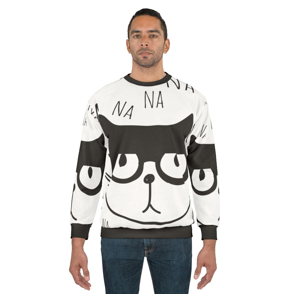Superhero Cartoon Cat Sweatshirt