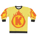 Superhero Letter K Fire Insignia Sweatshirt
