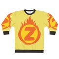 Superhero Letter Z Fire Insignia Sweatshirt