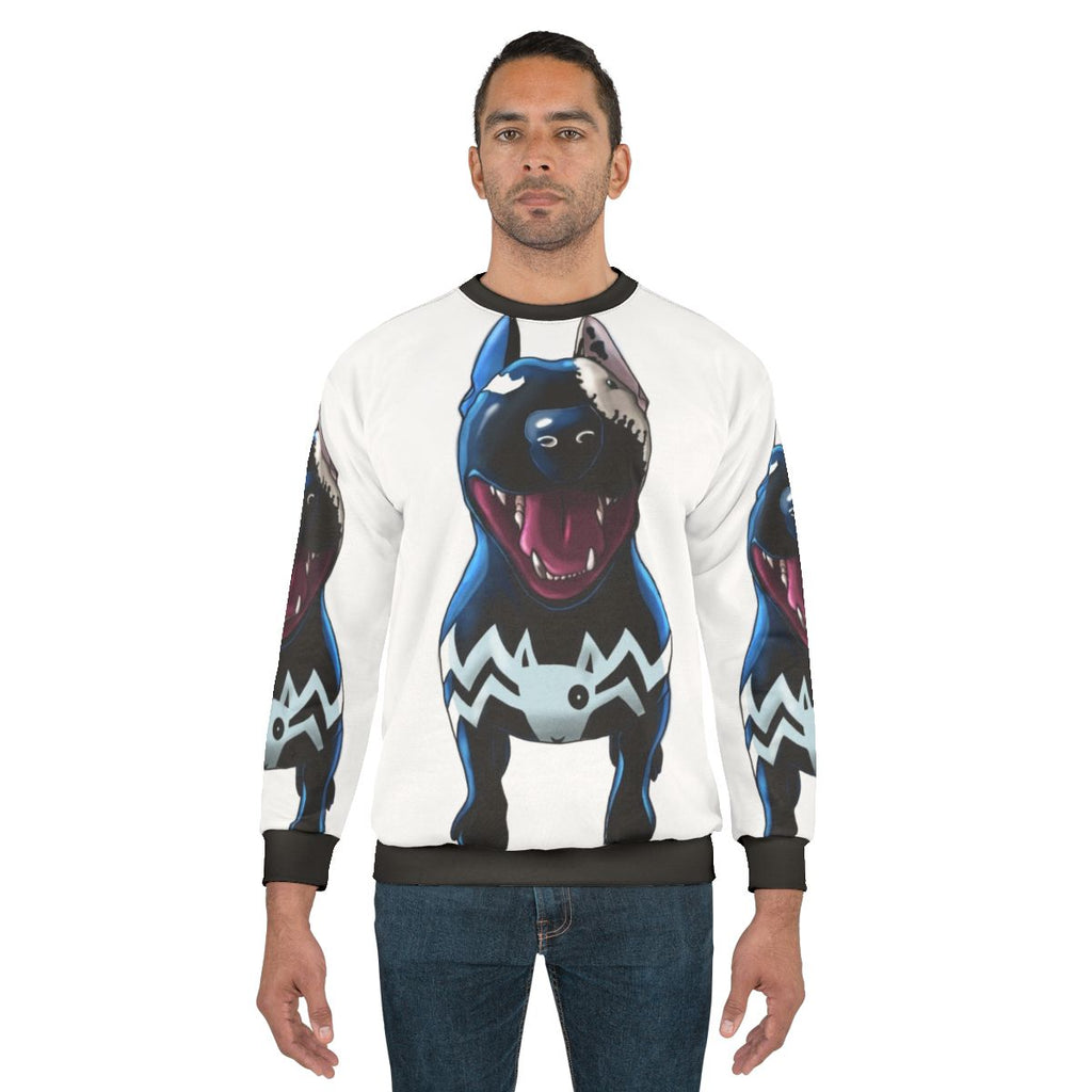 Superhero Supervillain Bullterrier Graphic Sweatshirt