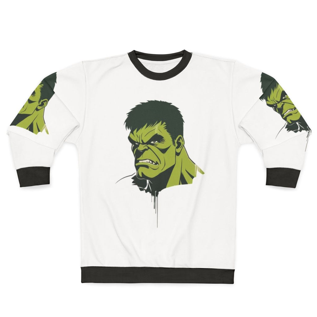 Marvel Avengers superhero sweatshirt with Hulk comics hero design