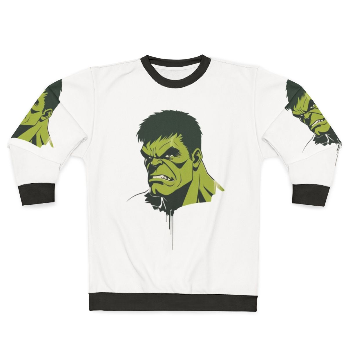 Marvel Avengers superhero sweatshirt with Hulk comics hero design