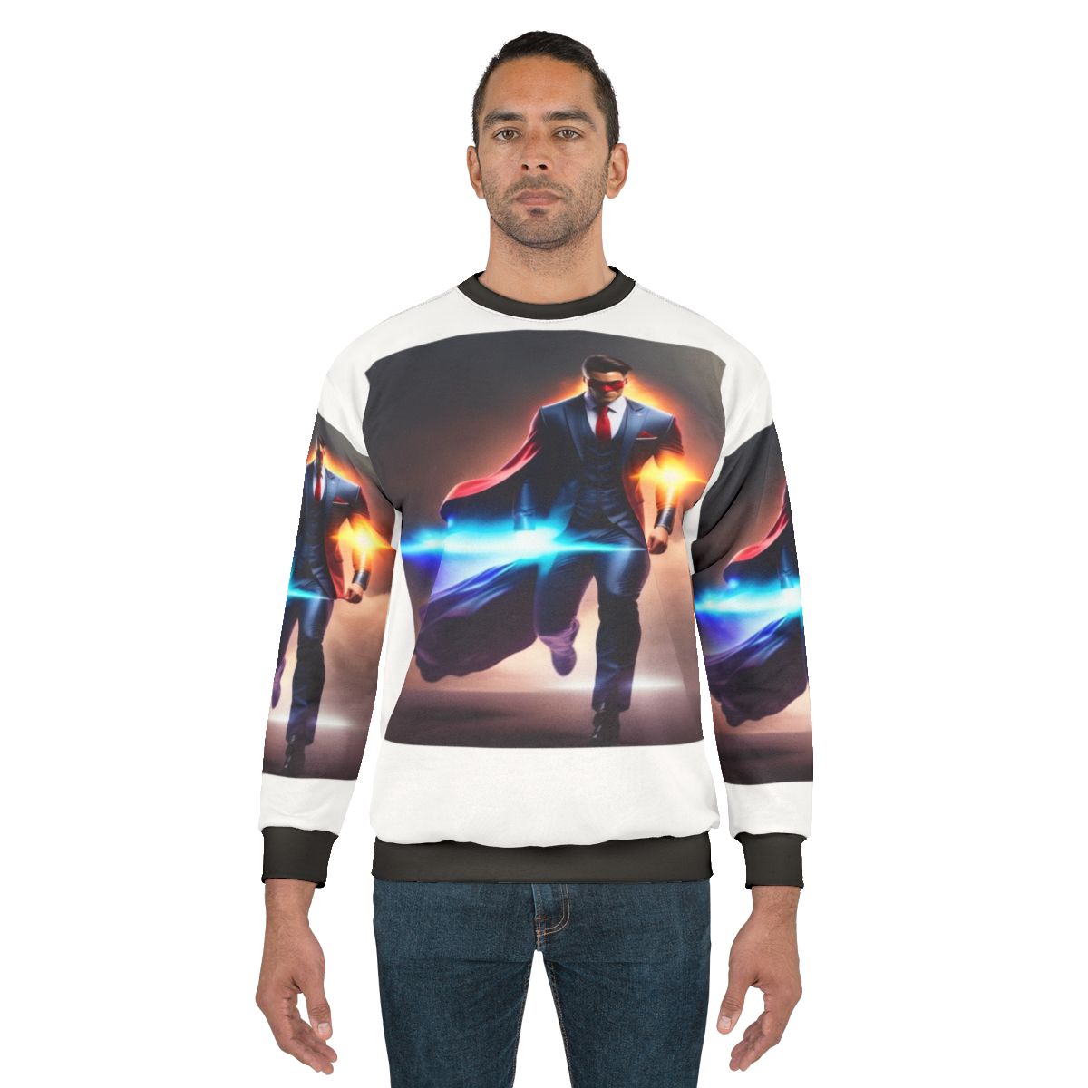 Superhero graphic sweatshirt