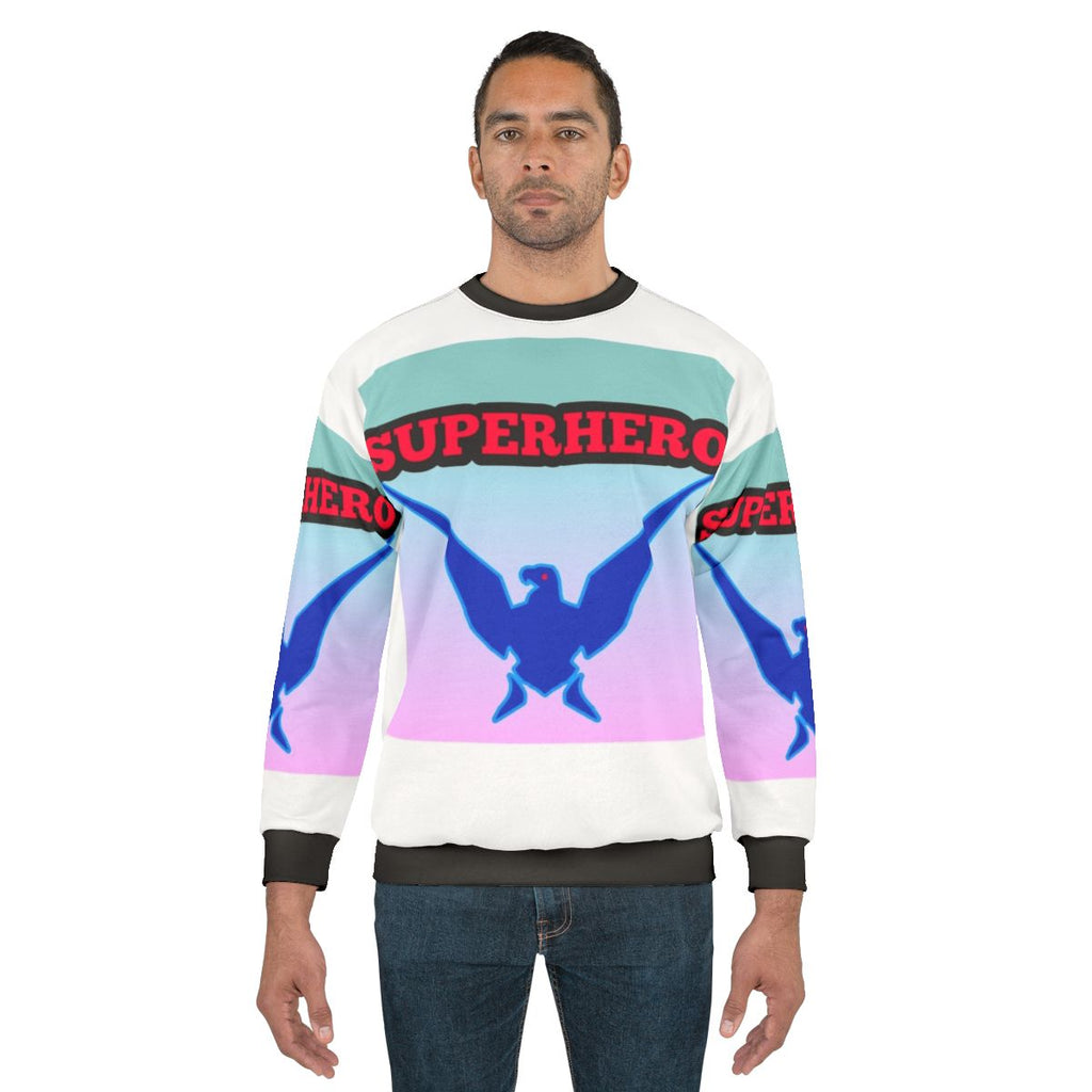 Superhero sweatshirt with eagle design