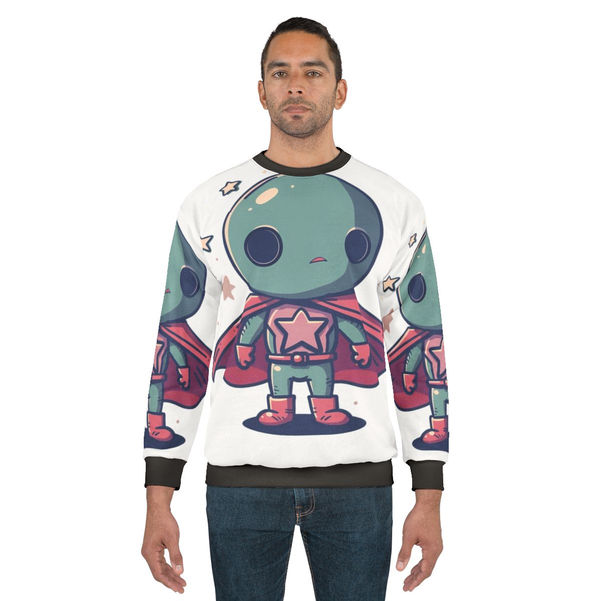 Motivational superhero sweatshirt with inspiring Taylor Swift lyrics