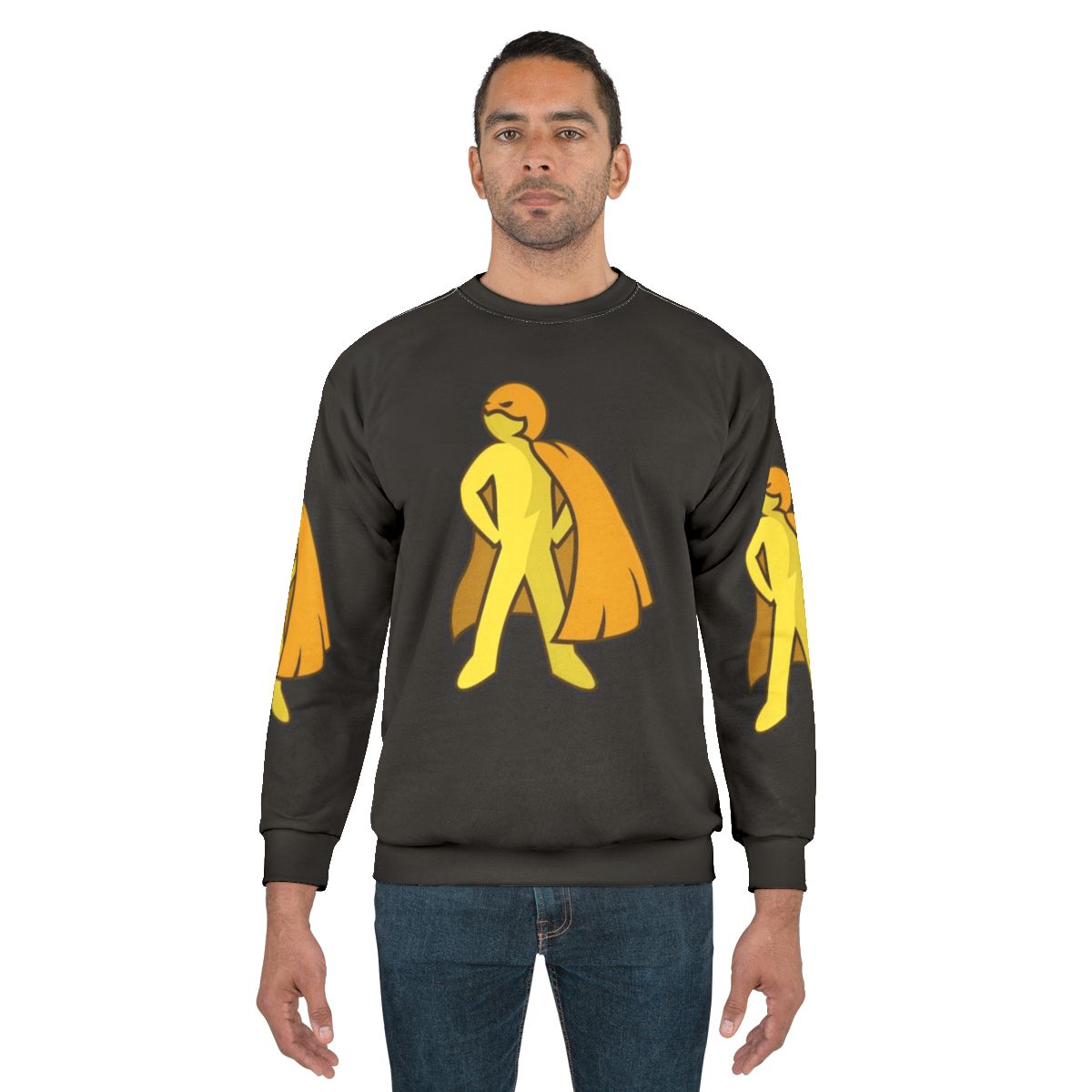 Stylish superhero sweatshirt with a simple design
