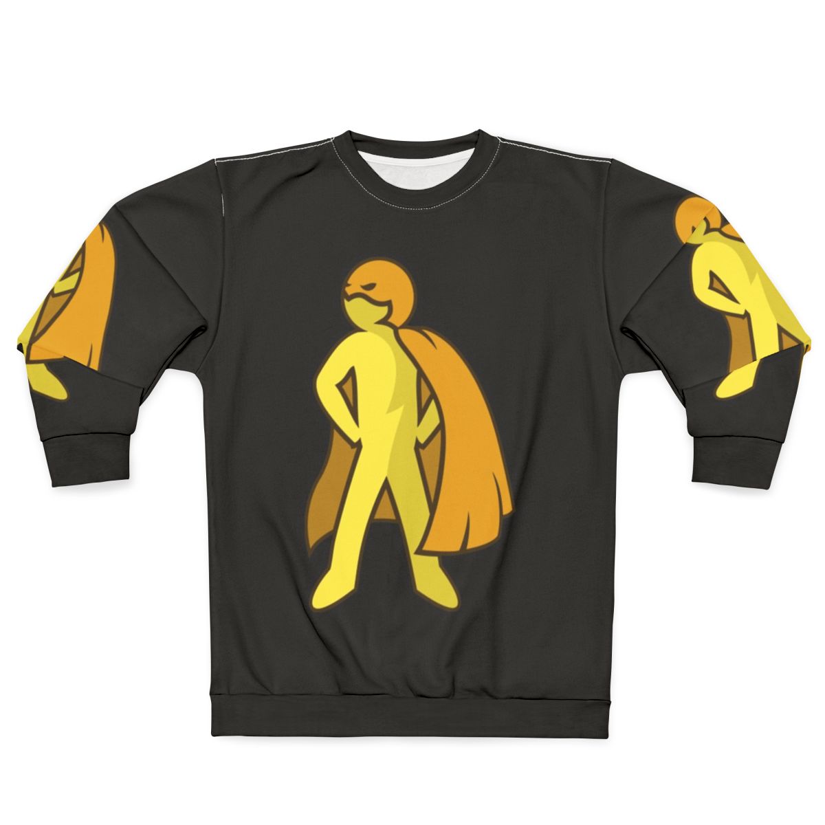 Simple superhero sweatshirt with comic book style graphic