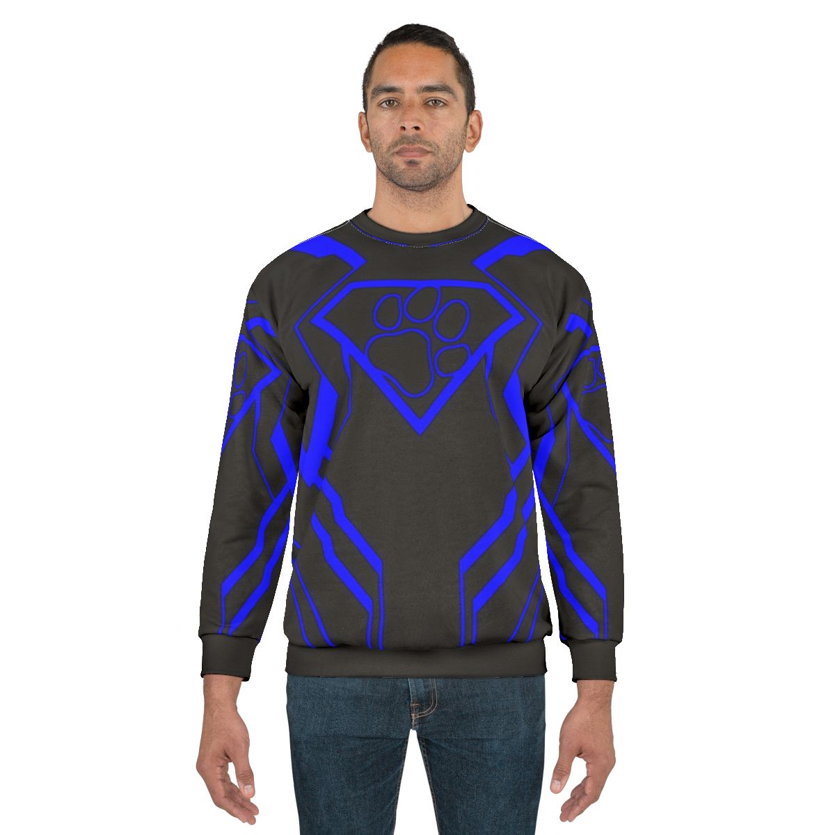 Blue Superhero Sweatshirt for LGBTQ+ Pride