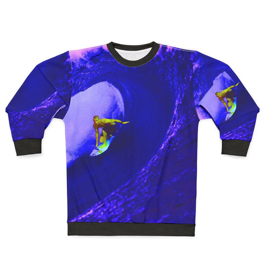 Surfer Sweatshirt with Coastal Graphic Design