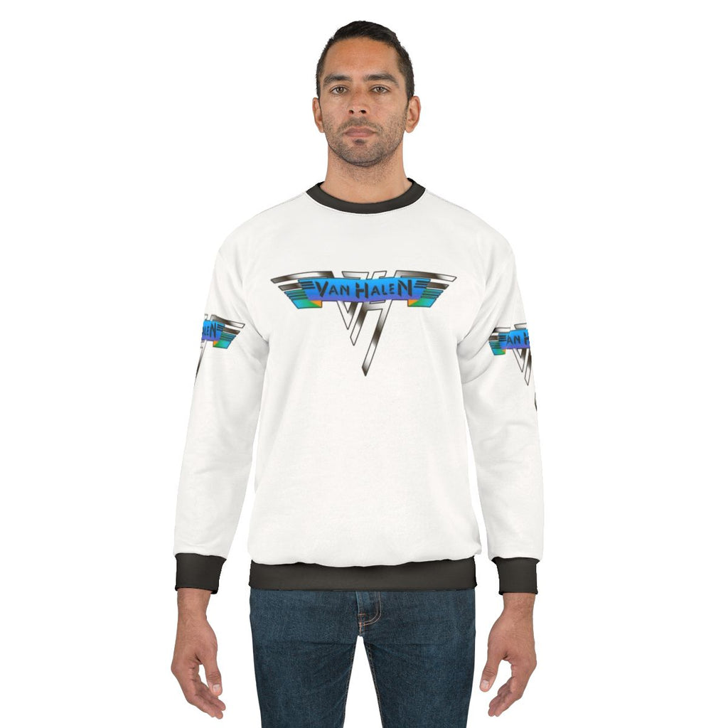 Vintage surreal underwater sweatshirt with classic rock band graphics