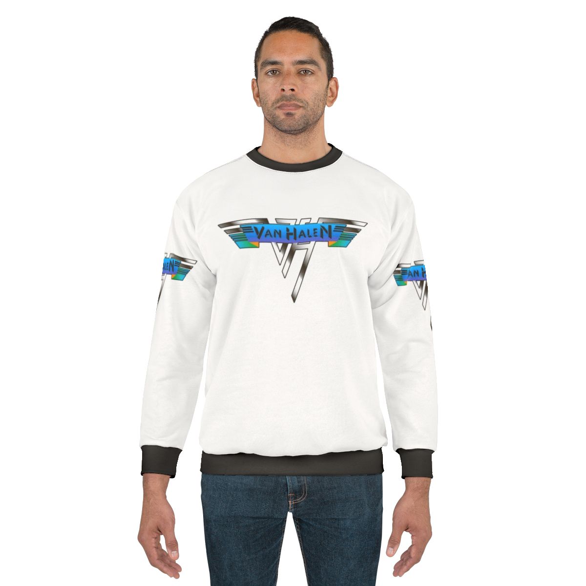 Vintage surreal underwater sweatshirt with classic rock band graphics