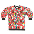 Colorful sushi time sweatshirt with Cody the lovebird