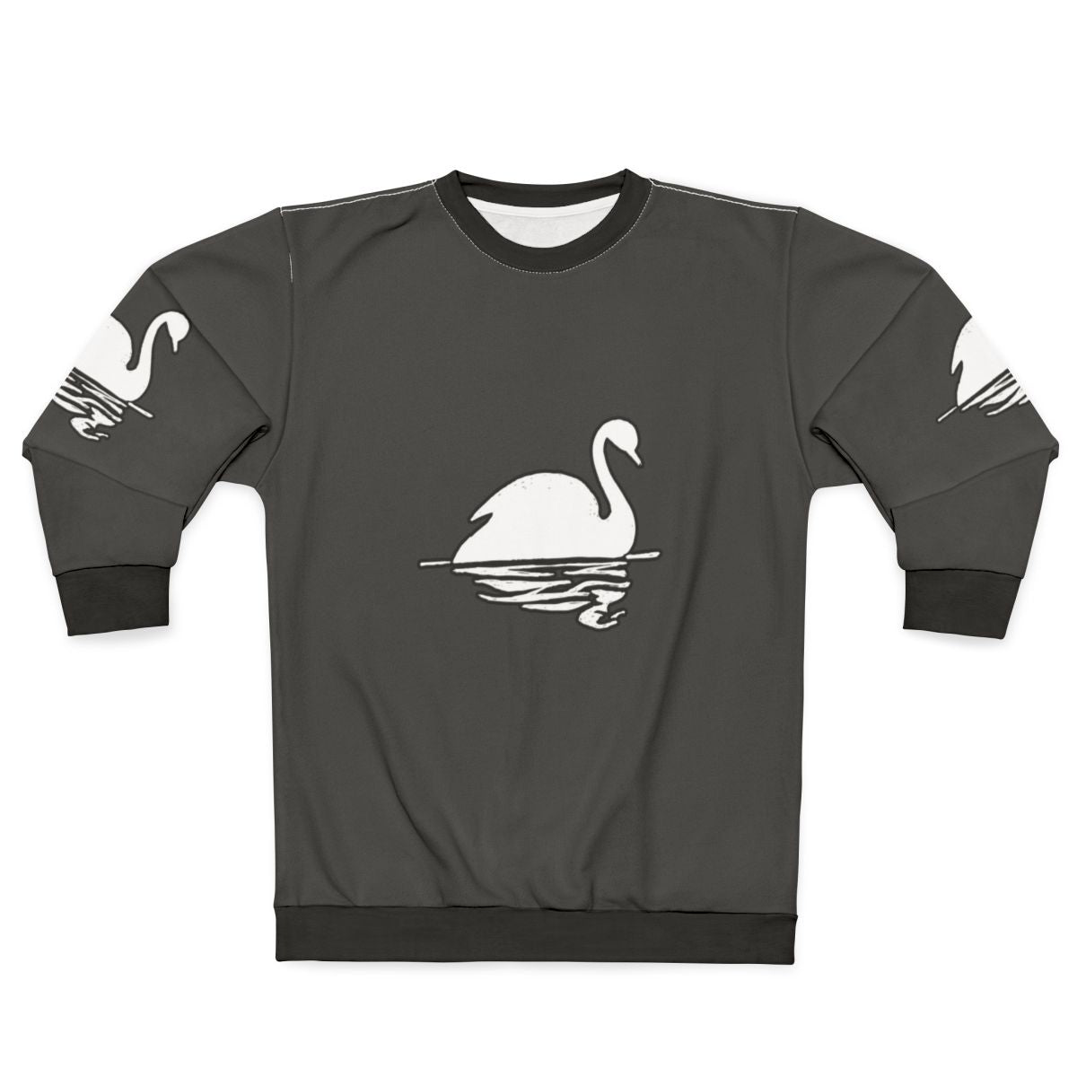 Legendary Swan Sweatshirt featuring a colorful abstract design of a swan
