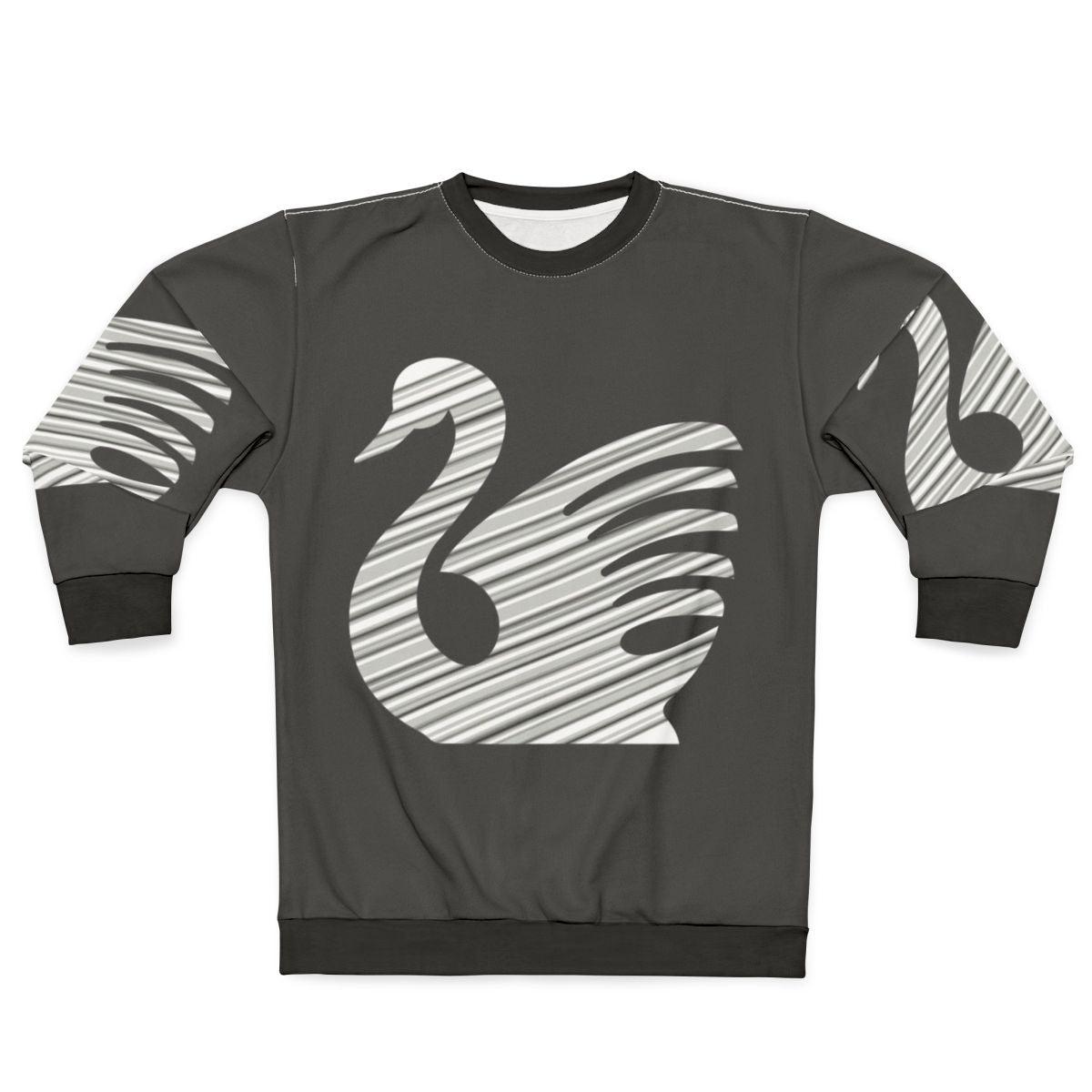 Legendary swan sweatshirt with abstract animal design