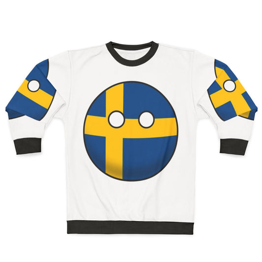 Scandinavian Patriotic Sweden Countryball Sweatshirt