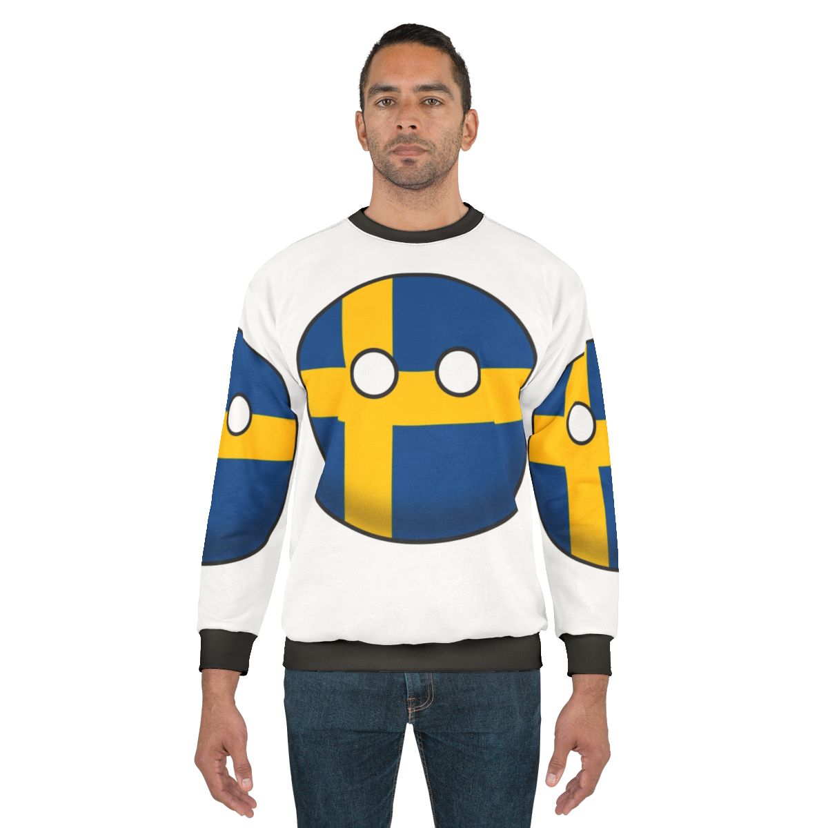 Scandinavian Patriotic Sweden Countryball Sweatshirt