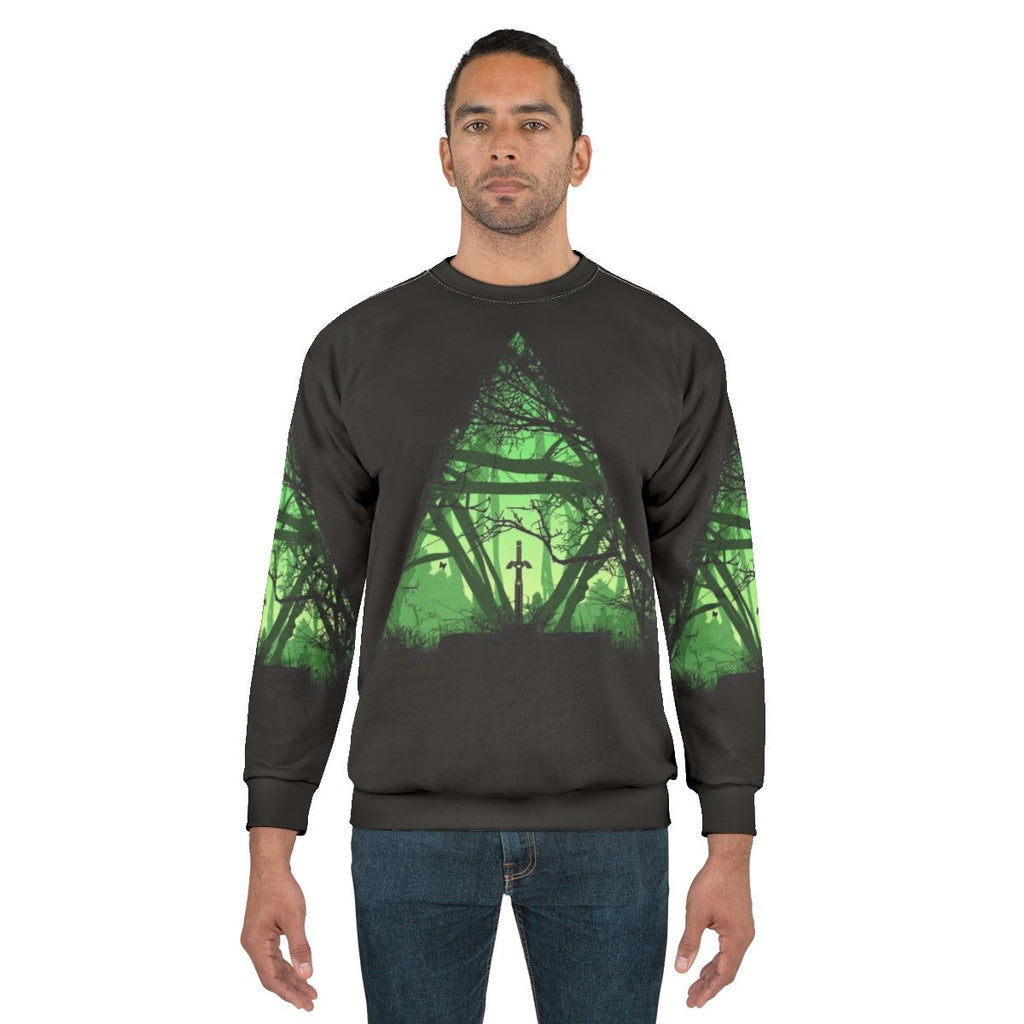 Sword in the Forest Fantasy Sweatshirt