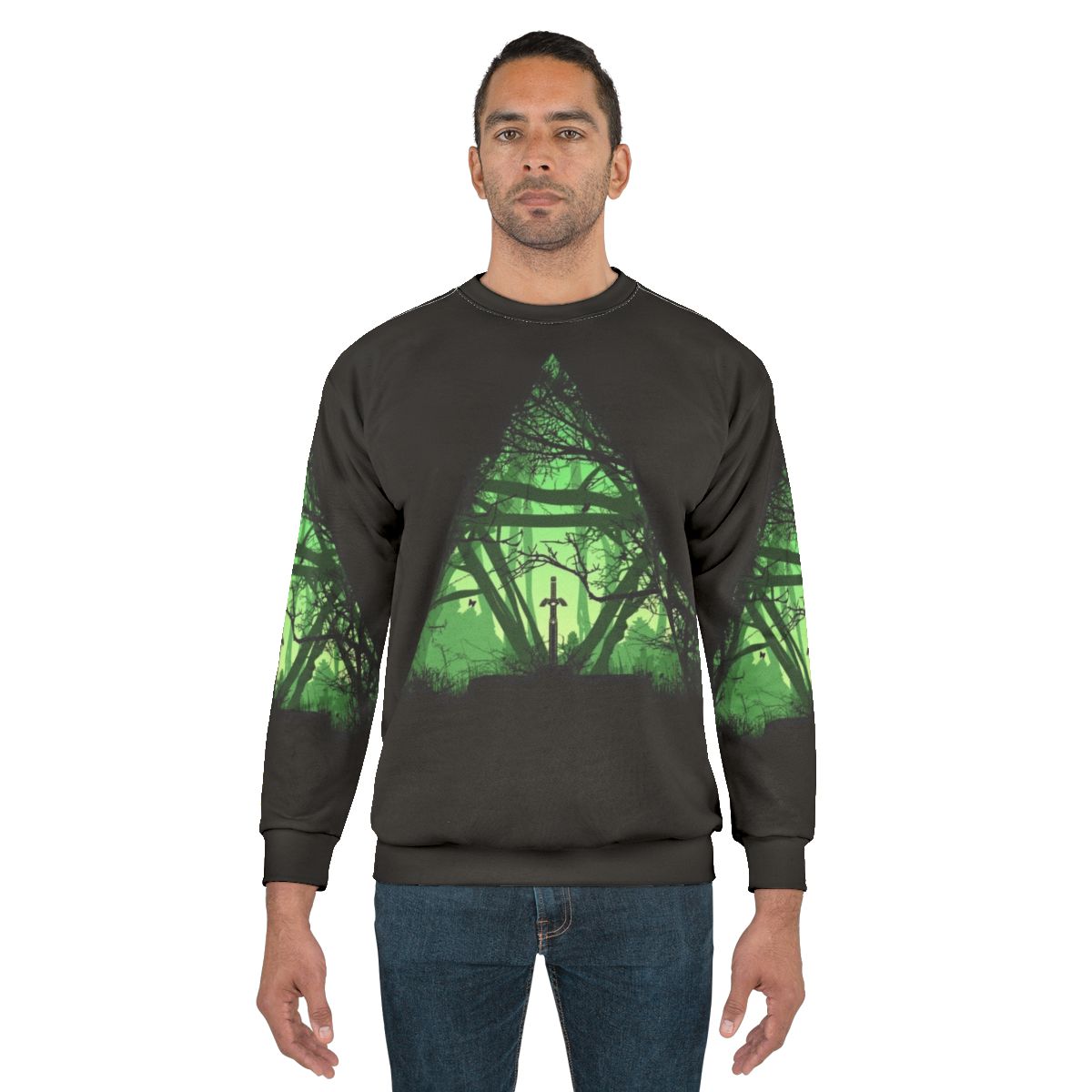 Sword in the Forest Fantasy Sweatshirt