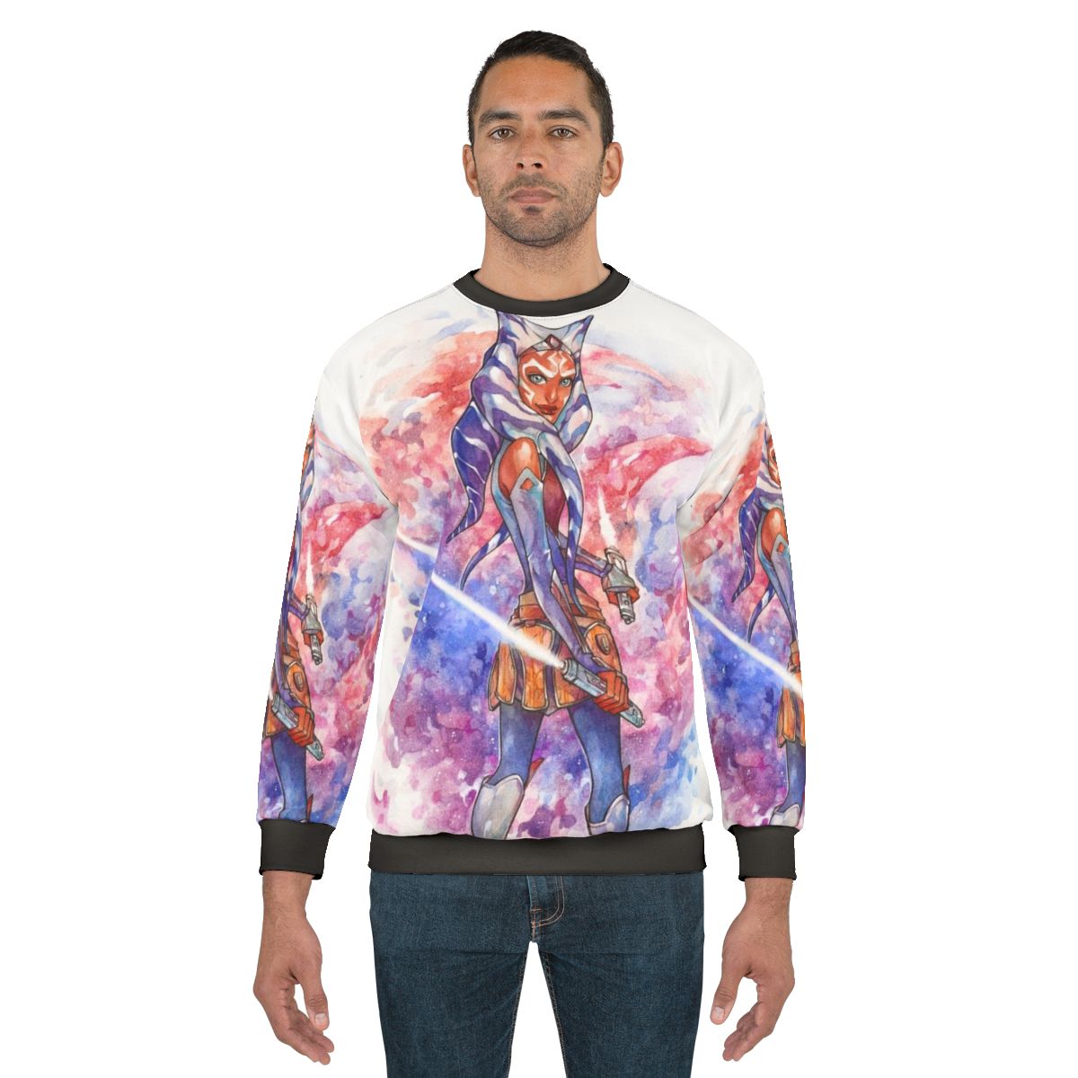Swr Fulcrum Watercolor Sweatshirt featuring Ahsoka Tano from Star Wars Rebels