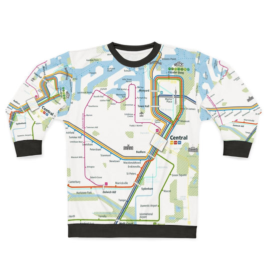 Sydney City Rail Map Urban Sweatshirt