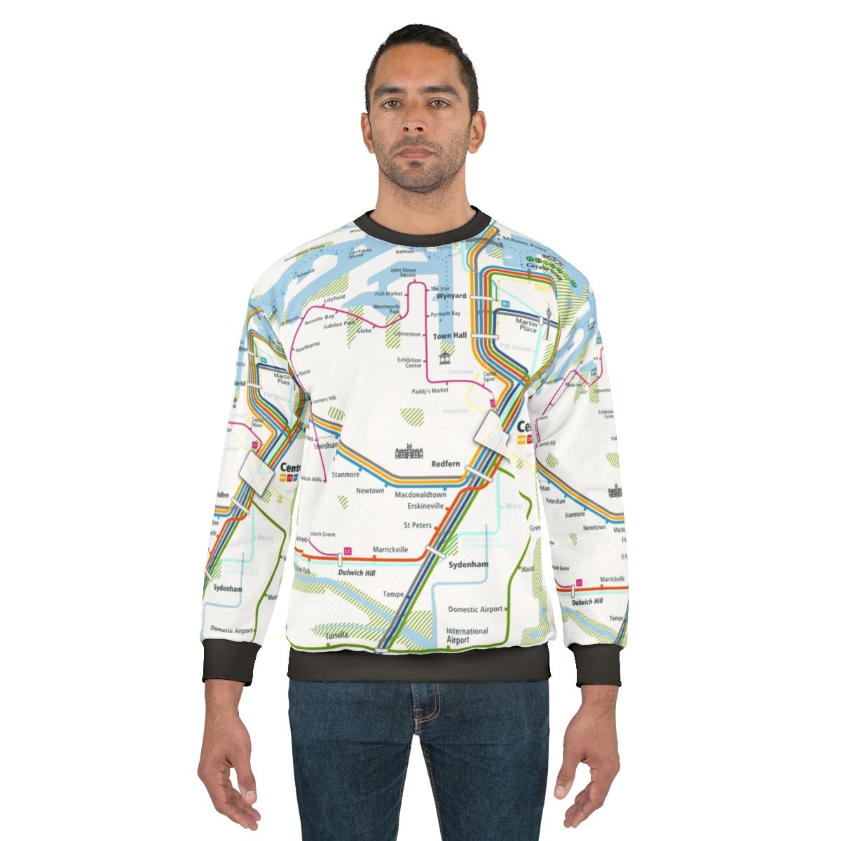 Sydney City Rail Map Urban Sweatshirt