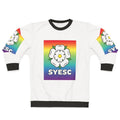 Colorful rainbow graphic sweatshirt