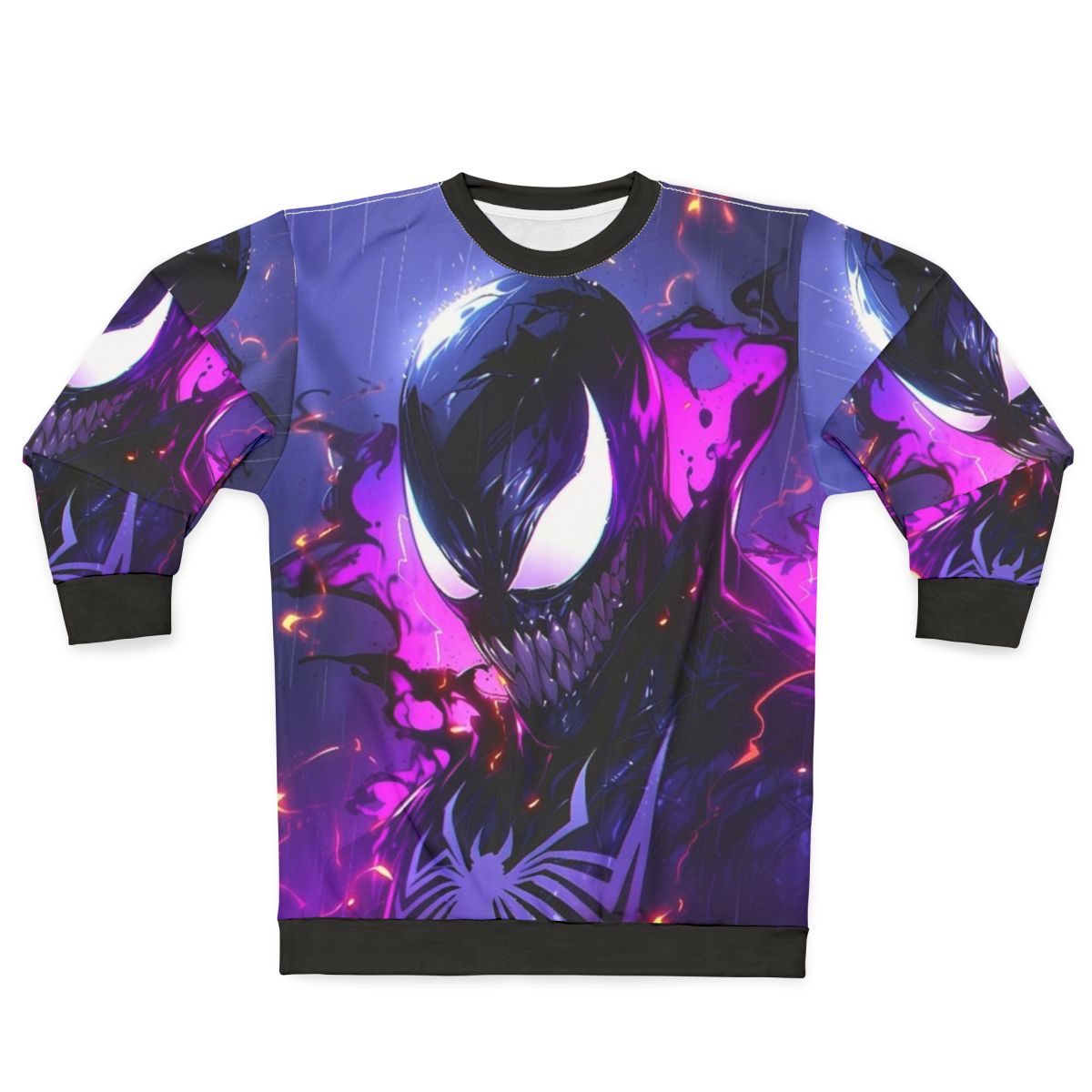 Symbiote Sweatshirt featuring Spider-Man's iconic Venom and Carnage villains