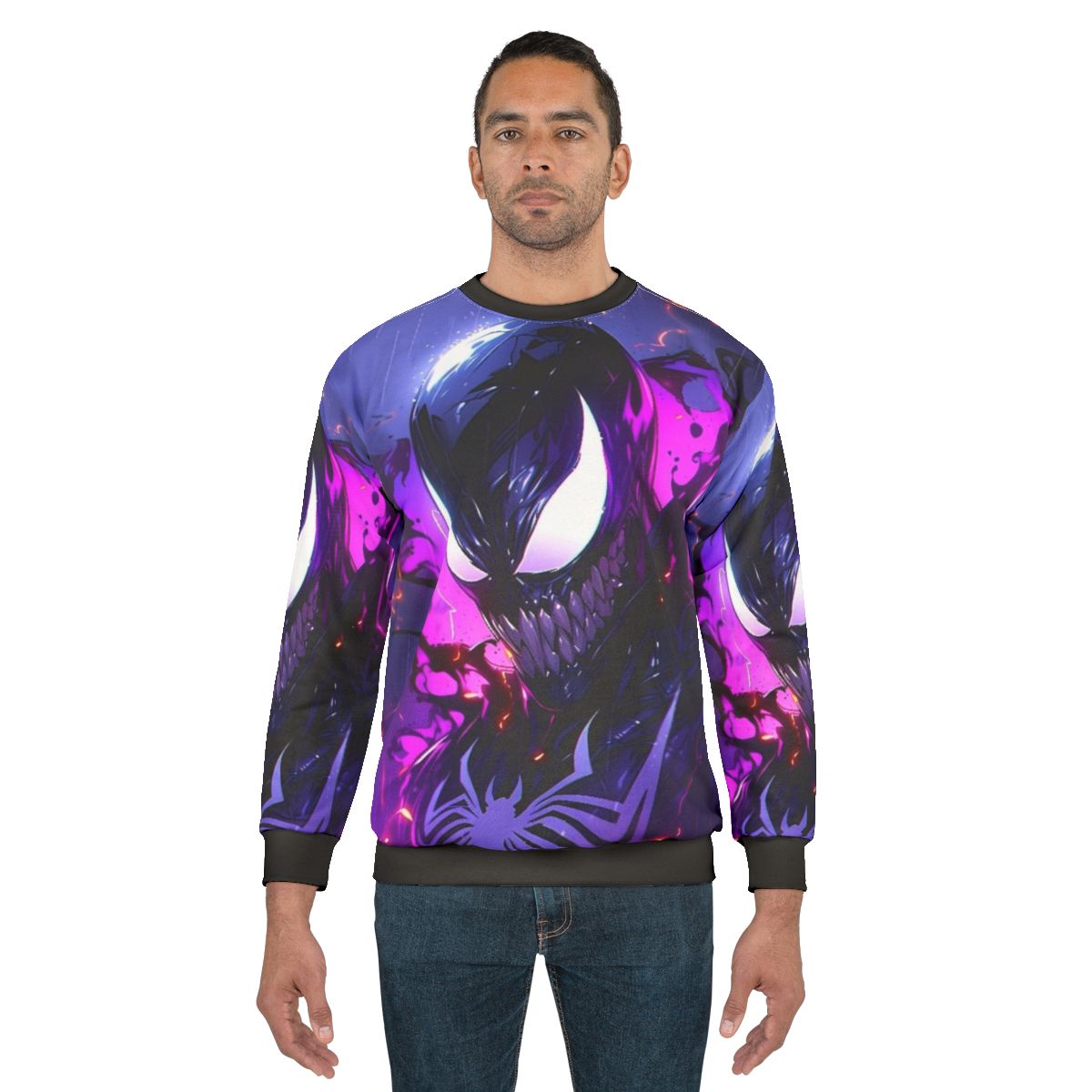 Symbiote Sweatshirt featuring Spider-Man's iconic Venom and Carnage villains