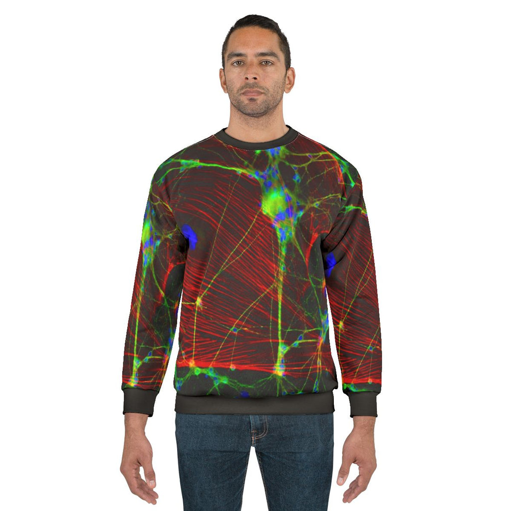 Synapse Sweatshirt featuring a graphic design of neural connections