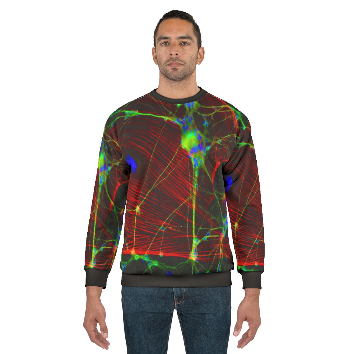 Synapse Sweatshirt featuring a graphic design of neural connections