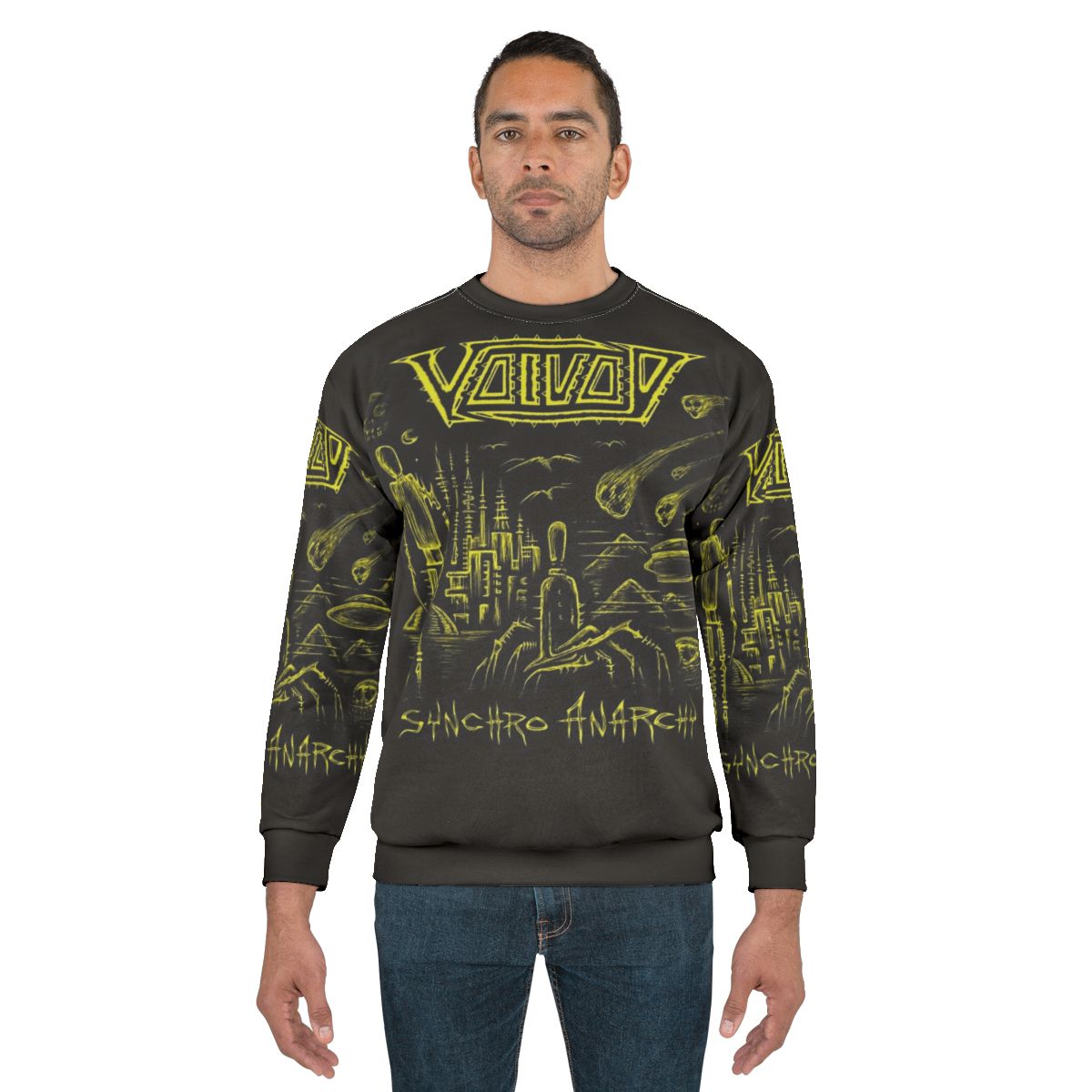 Synchro Anarchy Sweatshirt featuring Voivod music album and band