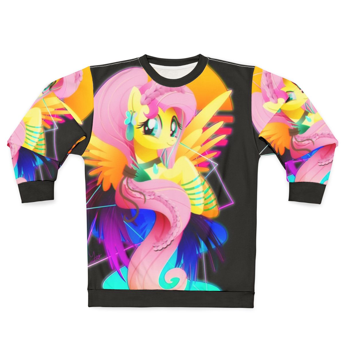 Synthwave Fluttershy Sweatshirt