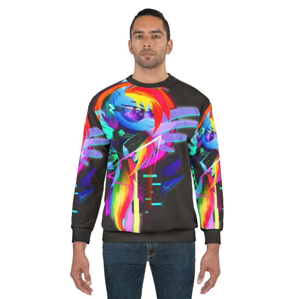 Synthwave Rainbow Dash Sweatshirt