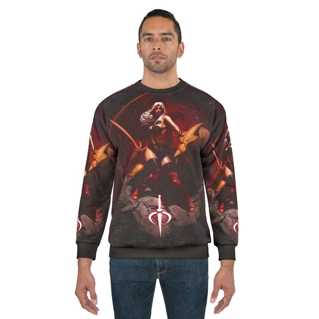 Taarna Sweatshirt - Retro Taarkian Sci-Fi Fantasy Apparel