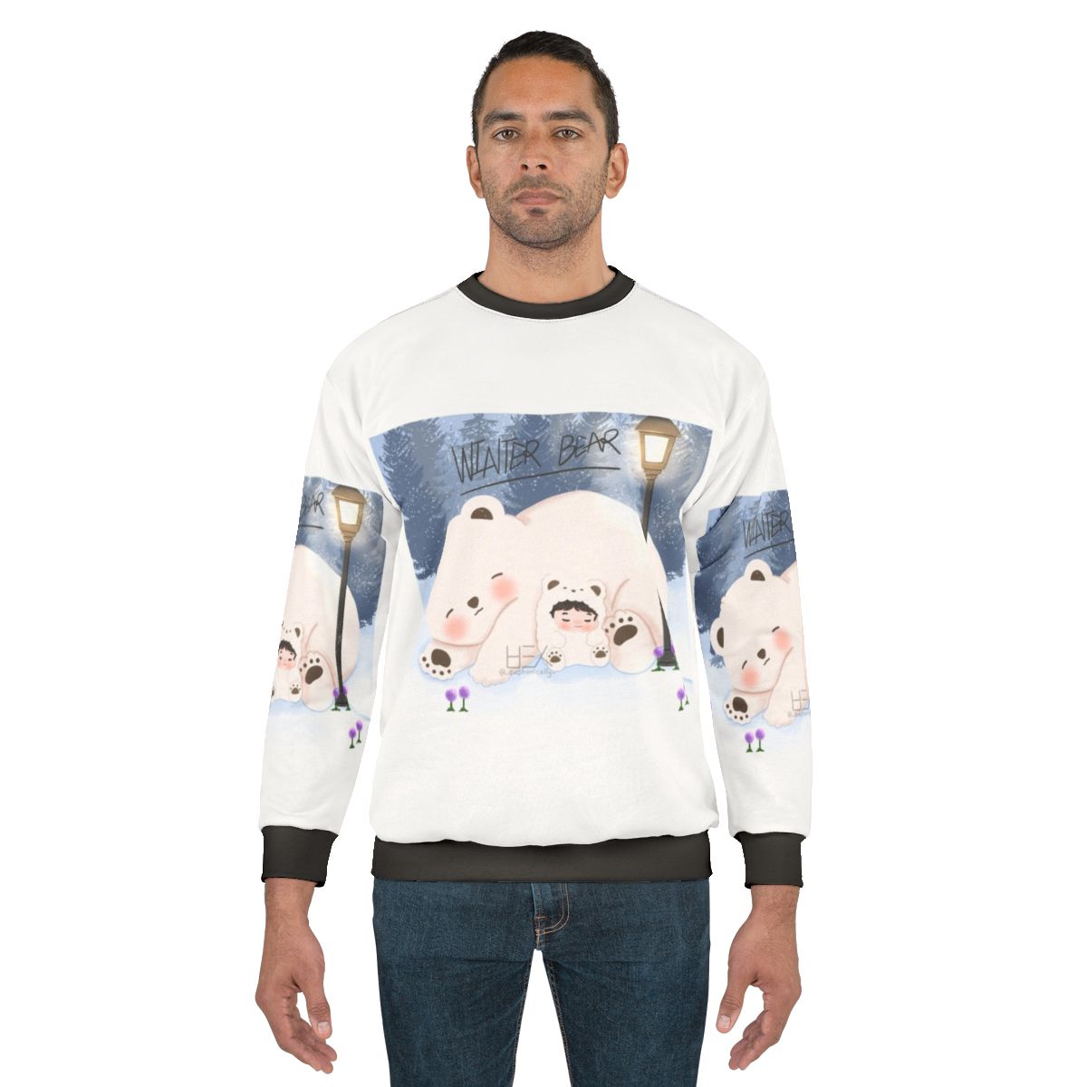 Taehyung Winter Bear BTS Chibi Sweatshirt