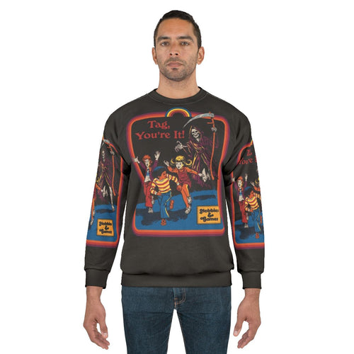 "Tag You're It" Retro Vintage Horror Sweatshirt