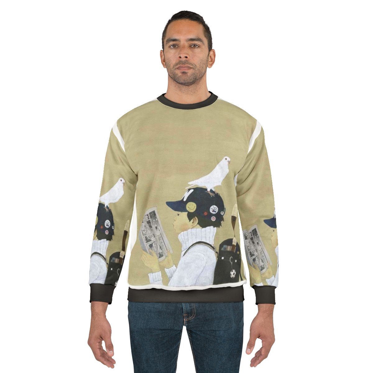 Taiyo Matsumoto inspired graphic illustration sweatshirt