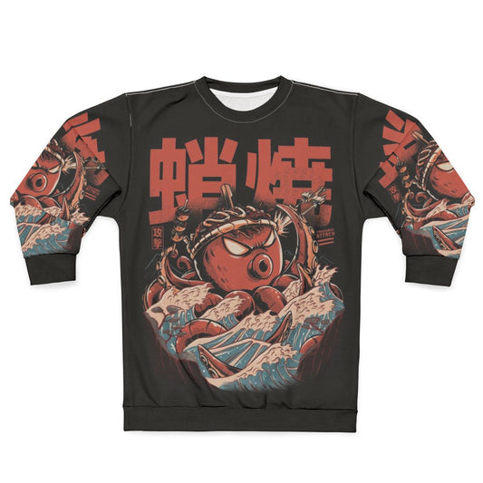 Takoyaki Attack Retro Sweatshirt - Anime Inspired Japanese Fashion