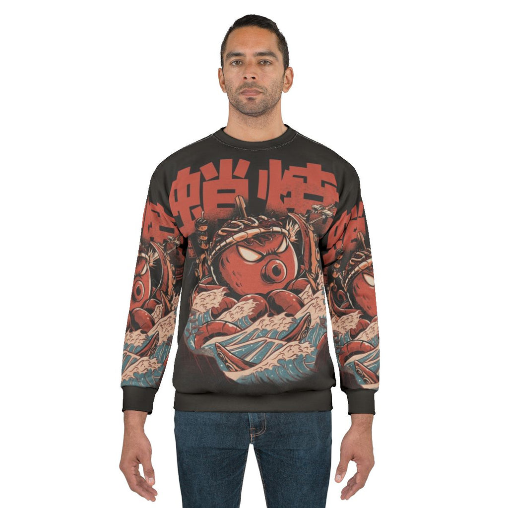 Takoyaki Attack Retro Sweatshirt - Anime Inspired Japanese Fashion