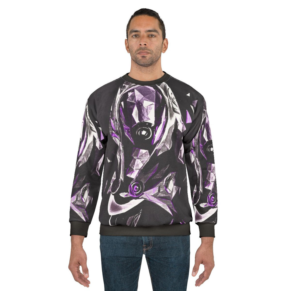 Tali Pilgrimage Sweatshirt featuring characters from the Mass Effect video game series