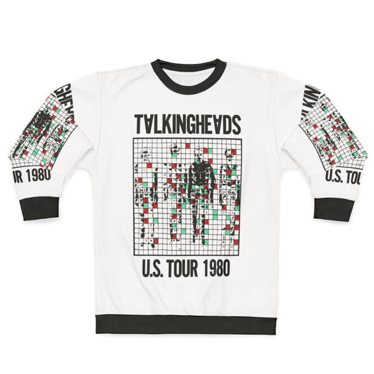 Vintage Talking Heads 1980 Sweatshirt with Band Members and Song Titles
