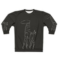 Tallneck Sweatshirt featuring Horizon Zero Dawn character Aloy and the giant Tallneck machine