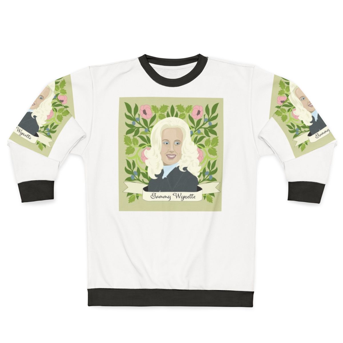 Vintage Tammy Wynette country music sweatshirt featuring retro floral design
