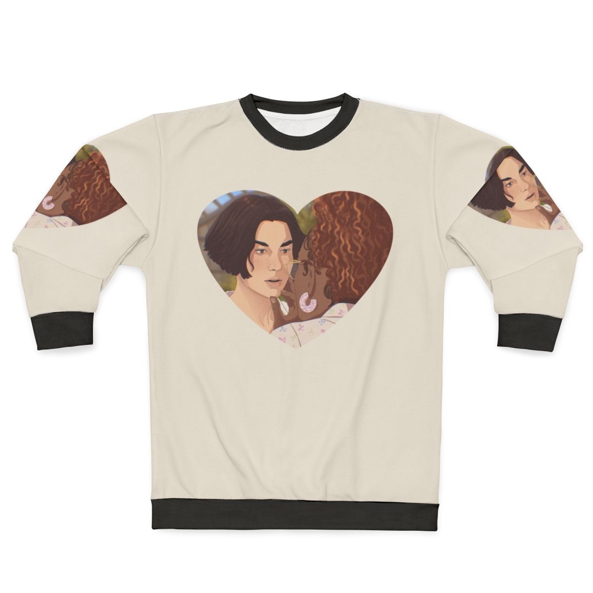 Heartstopper Sweatshirt with Tao Xu and Elle Argent Characters