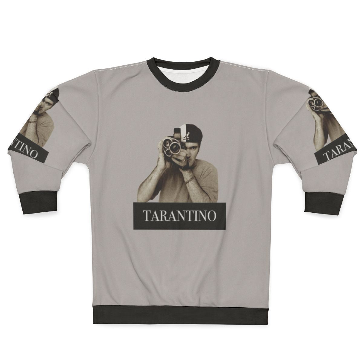 Quentin Tarantino inspired movie sweatshirt in sepia tone