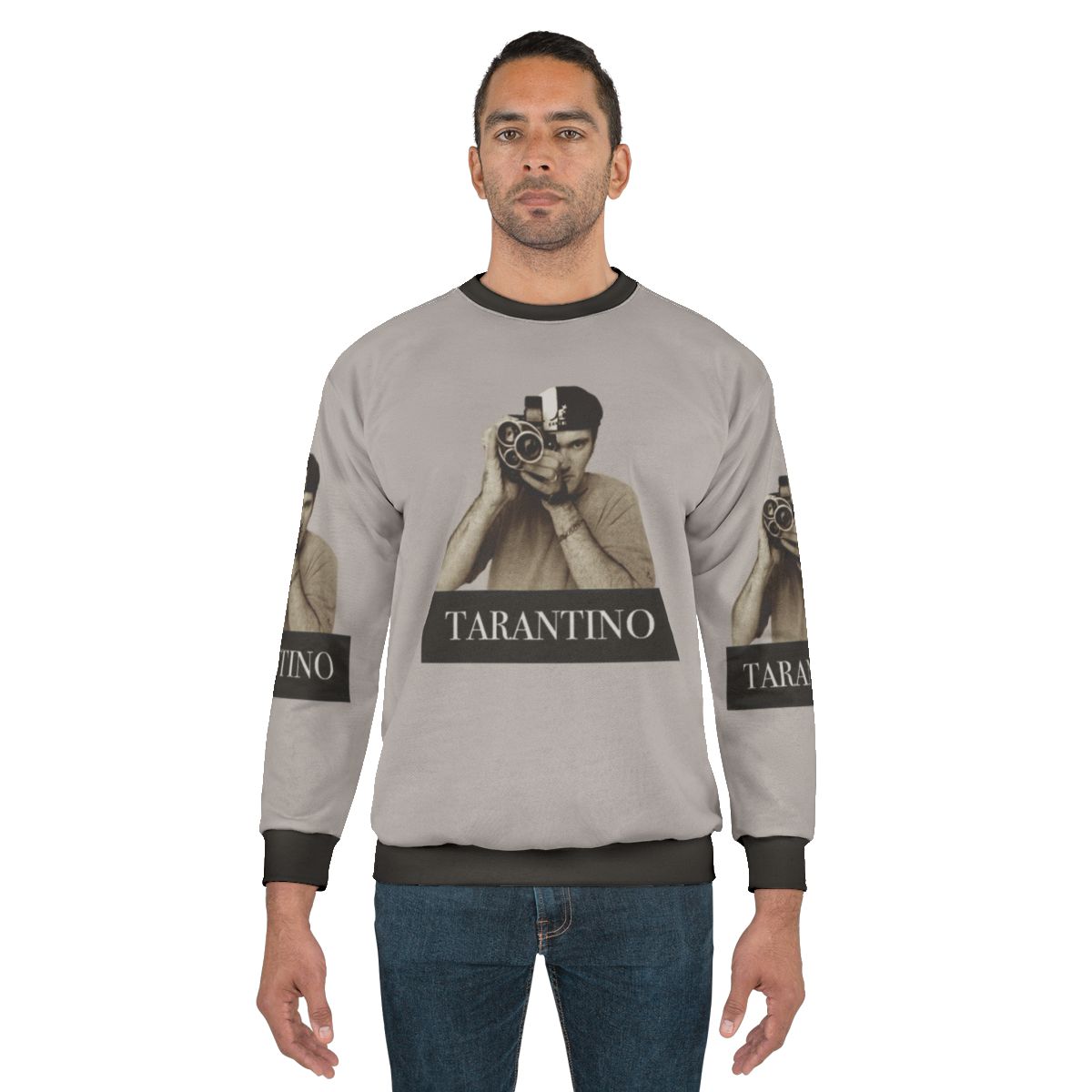 Quentin Tarantino inspired movie sweatshirt in sepia tone