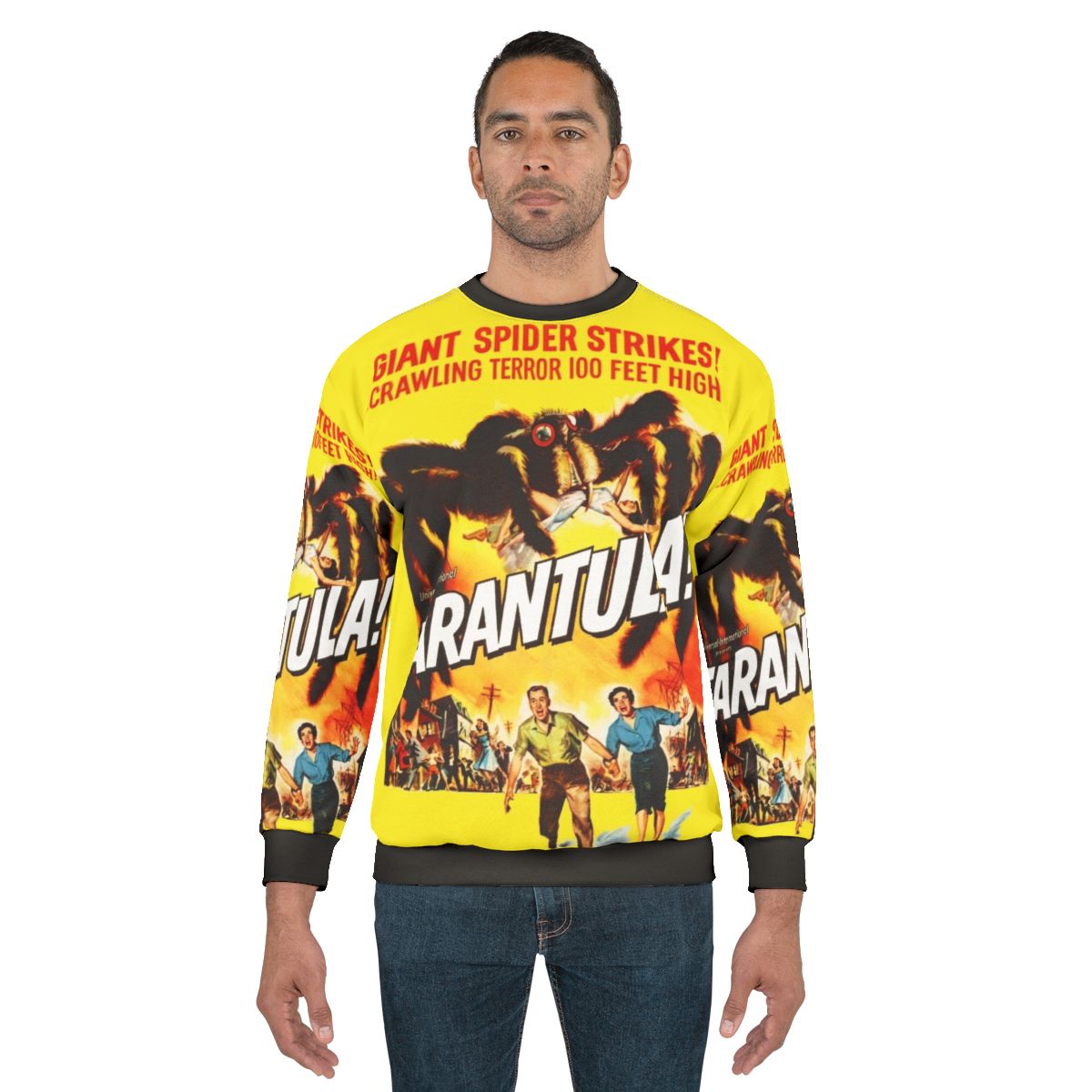 Retro Tarantula Sweatshirt featuring classic cult horror movie design