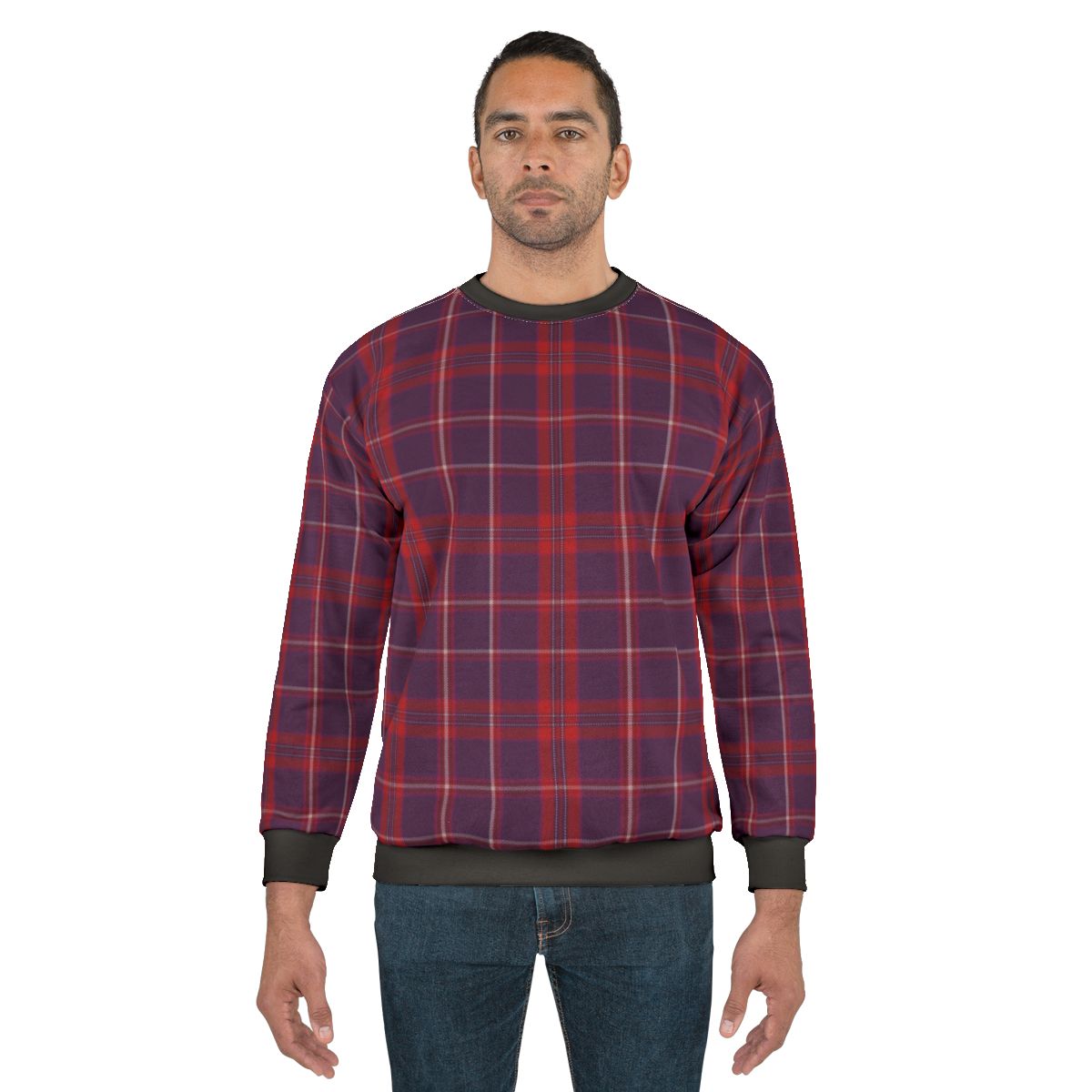 Highland Ramblers Tartan Red Sweatshirt