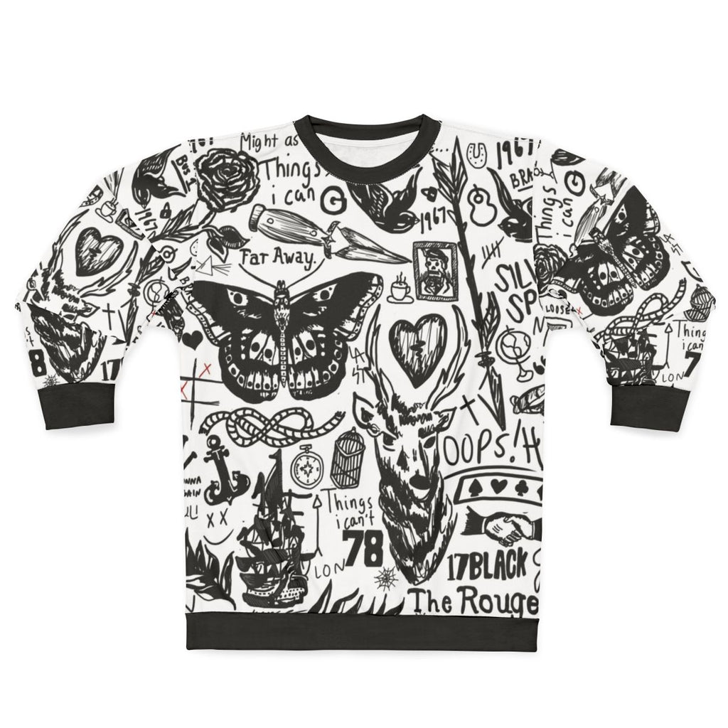 Tattoo Collage One Direction Sweatshirt